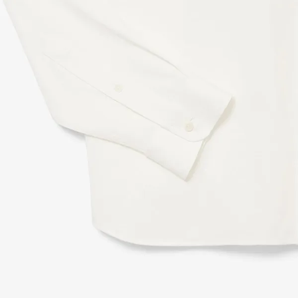 Áo Sơ Mi Nam Lacoste Regular Fit Cotton Shirt CH2689 70V Màu Trắng Size 38