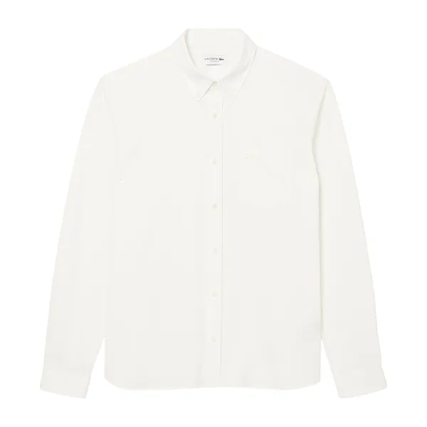 Áo Sơ Mi Nam Lacoste Regular Fit Cotton Shirt CH2689 70V Màu Trắng Size 38