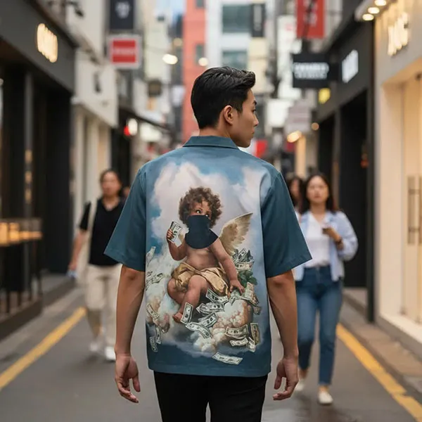 Áo Sơ Mi Nam Reason Clothing Multi RCS6FM-605 Màu Xanh Họa Tiết Size S