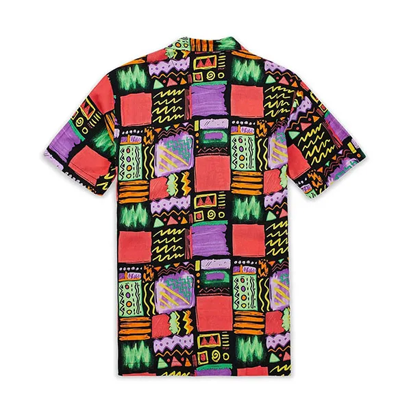 Áo Sơ Mi Nam Reason Multi A1-117 Adjust Allover Print Short Sleeve Shirt Phối Màu Size XS