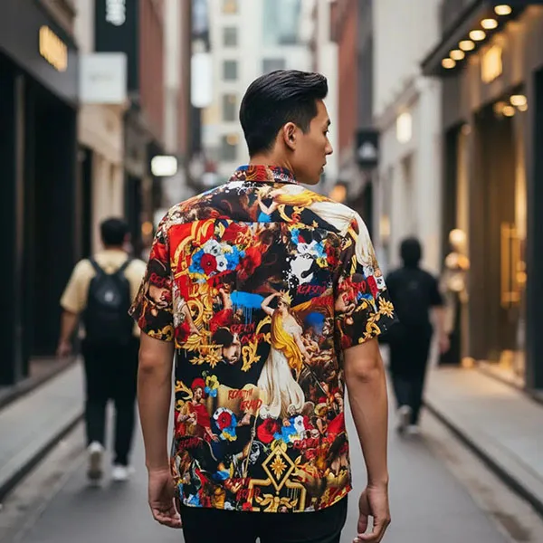 Áo Sơ Mi Nam Reason Multi SK-9 King Of Kings Short Sleeve Shirt Phối Màu Size XS