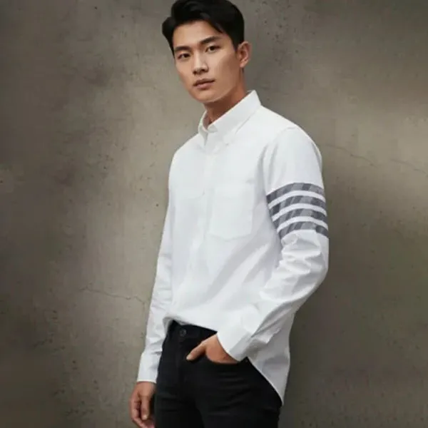 Áo Sơ Mi Nam Thom Browne MWL374A-06177 Màu Trắng Size 2