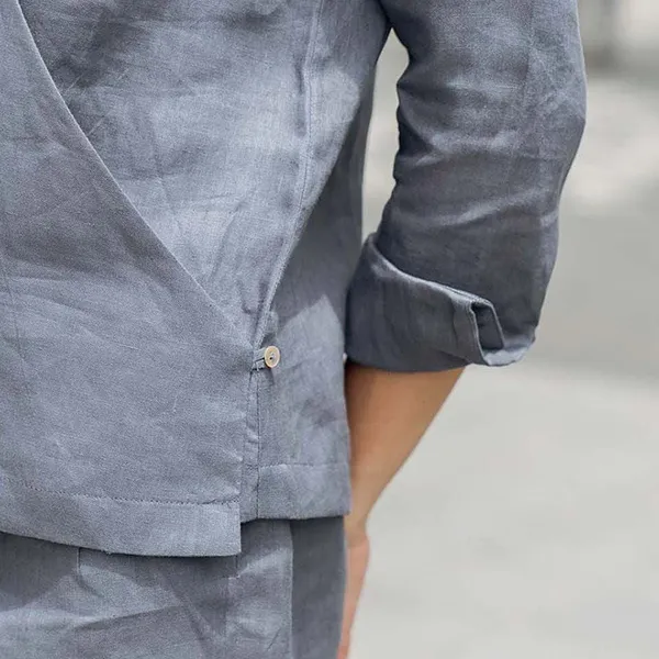 Áo Sơ Mi Nữ F2 Fashion & Freedom Linen Chu Du Phố AK384-XD-S-0420 Màu Xám Size S