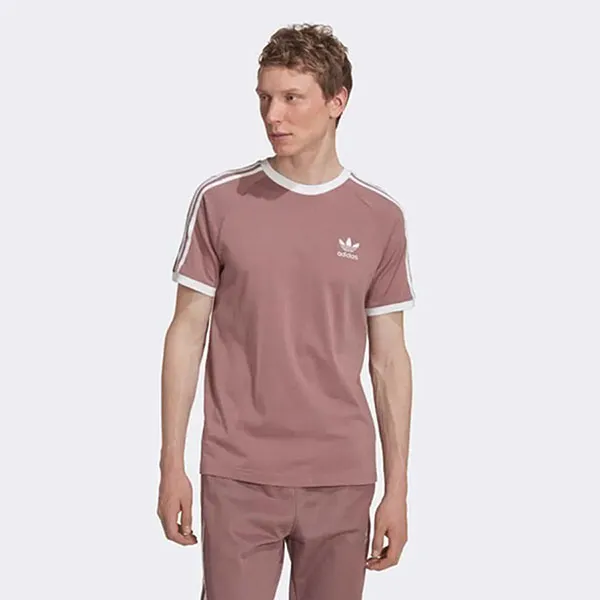 Áo Thun Nam Adidas Adicolor Classics 3-Stripes Tee HM9326 Purple Màu Tím Nude Size XS