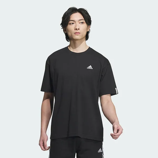 Áo Thun Nam Adidas Essential+ Loose Fit Small Logo Short Sleeve Tee JF3910 Màu Đen Size M