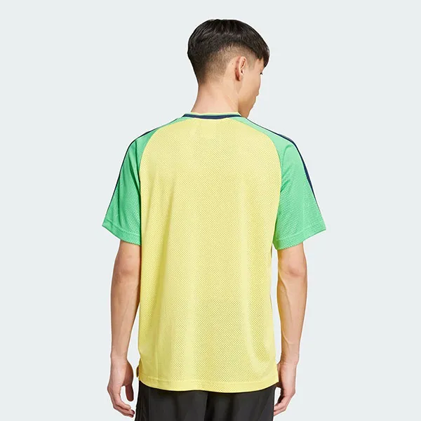 Áo Thun Nam Adidas Jersey JD0813 Pure Sulfur Màu Vàng Xanh Size XS (Form Âu)