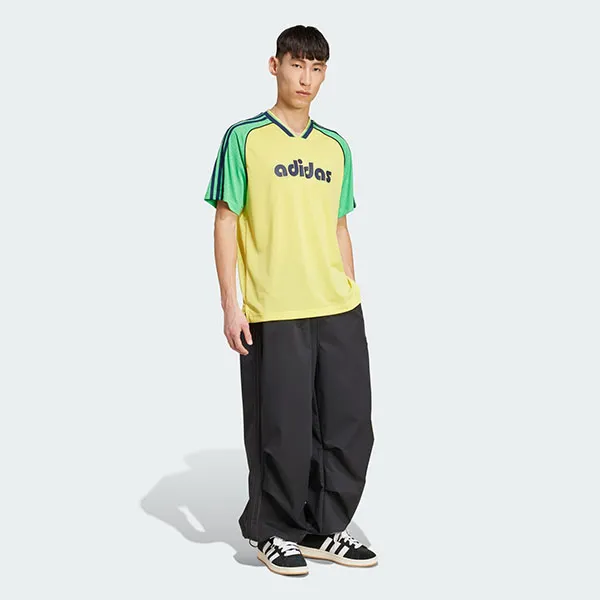 Áo Thun Nam Adidas Jersey JD0813 Pure Sulfur Màu Vàng Xanh Size XS (Form Âu)