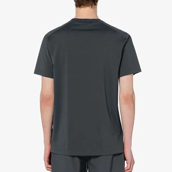 Áo Thun Nam Lacoste Imported Cooling T-shirt TH350E-050 Màu Xám Đen Size 3