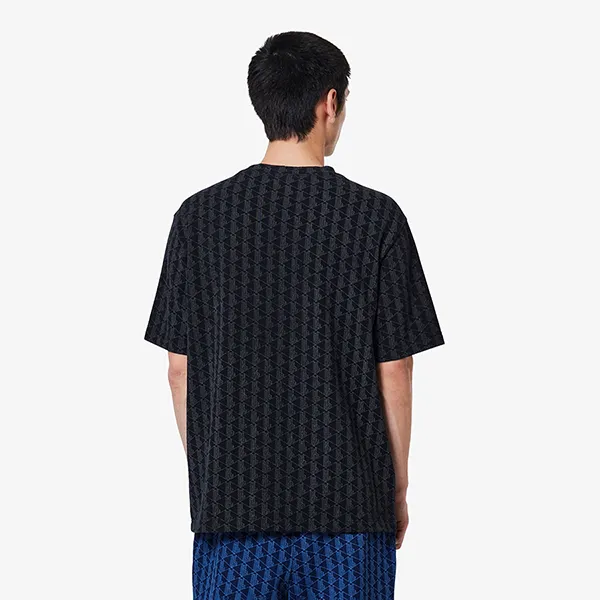Áo Thun Nam Lacoste Indigo Pique Knit T-Shirt TH2787 - 031 Màu Đen Size 4