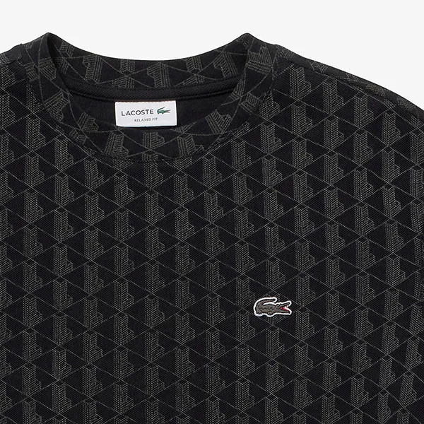 Áo Thun Nam Lacoste Indigo Pique Knit T-Shirt TH2787 - 031 Màu Đen Size 4