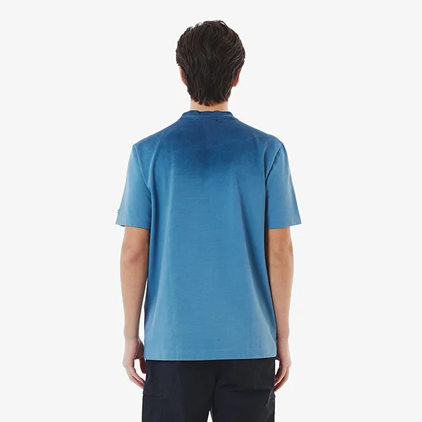 Áo Thun Nam Lacoste Stencil Brand Name Logo T-Shirt TH6370 - HD9 Màu Xanh Lam Size 3