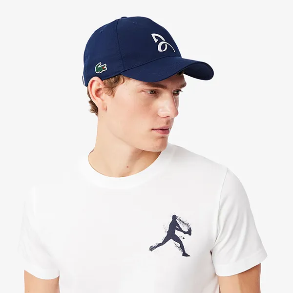 Áo Thun Nam Lacoste Tennis x Novak Djokovic TH1044 522 Tshirt Màu Trắng Size 3