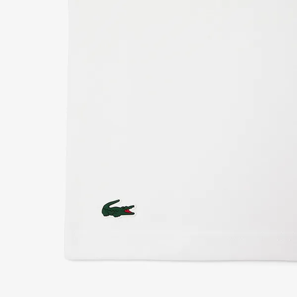 Áo Thun Nam Lacoste Tennis x Novak Djokovic TH1044 522 Tshirt Màu Trắng Size 3