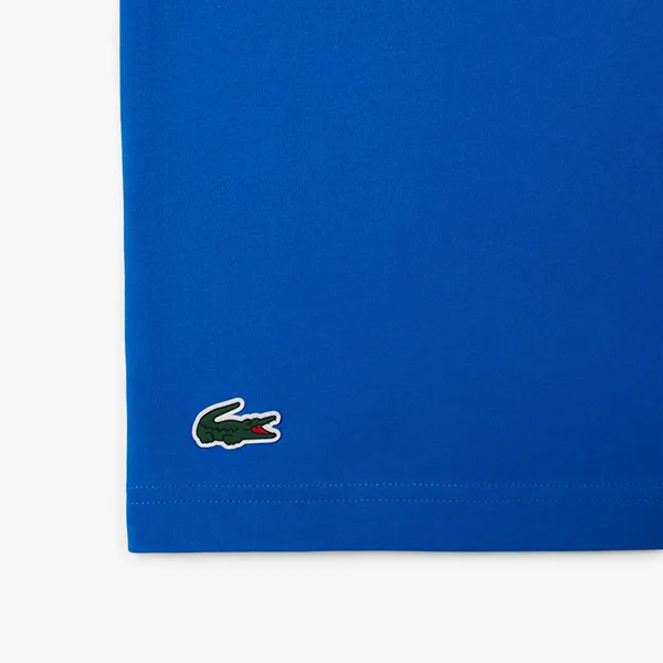 Áo Thun Nam Lacoste Tennis x Novak Djokovic TH1044 892 Tshirt Màu Xanh Blue Size 3
