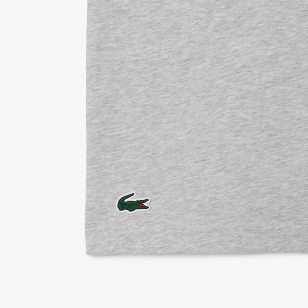 Áo Thun Nam Lacoste Tennis x Novak Djokovic TH1044 MNC Tshirt Màu Xám Size 3