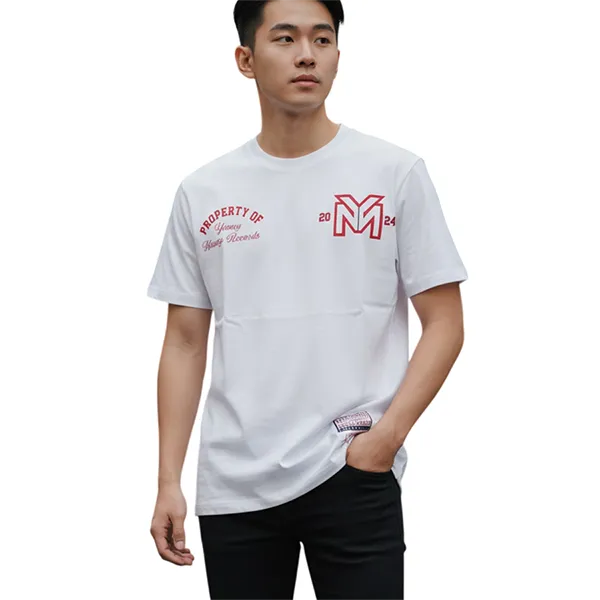 Áo Thun Nam Reason Clothing White T-Shirt With Multiple Patterns RLW-16 Màu Trắng Size XS