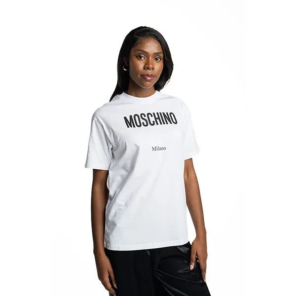 Áo Thun Nữ Moschino Ladies T-Shirt A0719-5541-1001 Màu Trắng Size S