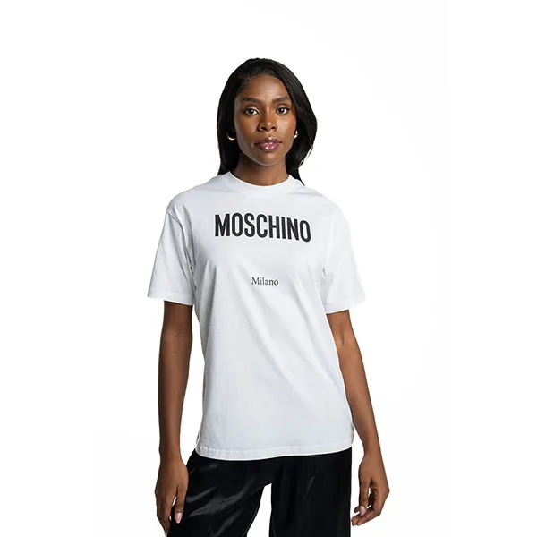 Áo Thun Nữ Moschino Ladies T-Shirt A0719-5541-1001 Màu Trắng Size S