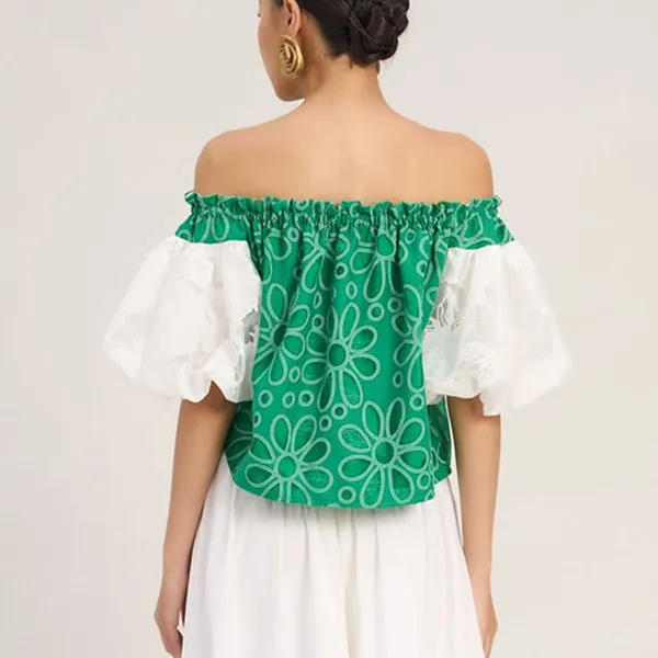 Áo Trễ Vai Nữ F2 Fashion & Freedom The Art Of Styling AK610-X-S-0923 Màu Xanh Size S