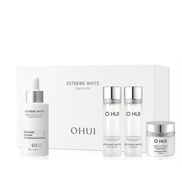 Bộ Dưỡng Sáng Da Ohui Ohui Extreme White Ampoule Special Set 5 Món