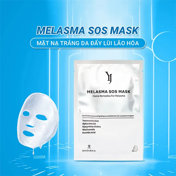 Combo 10 Mặt Nạ Dưỡng Trắng Da Yuejin Melasma SOS Mask 25ml