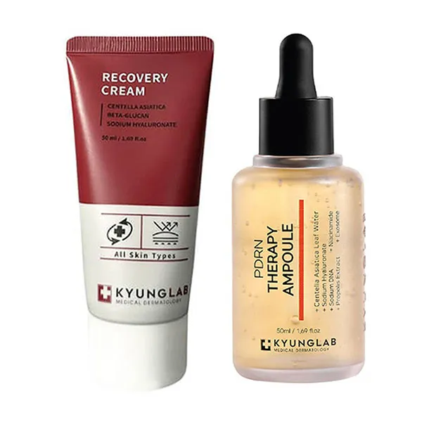 Combo Dưỡng Da Phục Hồi Kyung Lab Recovery Cream 50ml + Tinh Chất PDRN Therapy Ampoule 50ml