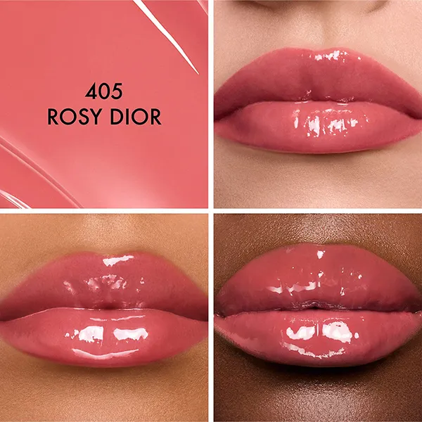 Combo Lõi Son + Vỏ Dior Flowery Cannage 405 Rosy Dior Màu Hồng Đất