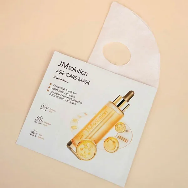 Combo Mặt Nạ Cấp Ẩm Hỗ Trợ Trẻ Hóa Da JM Solution Age Care Mask Premium 5 Miếng