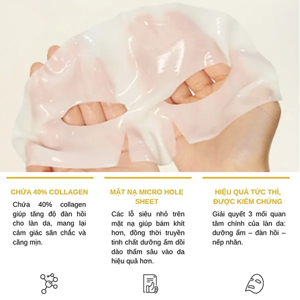 Combo Mặt Nạ Thạch JM Solution Water Luminous Ampoule Collagen Mask 5 Miếng