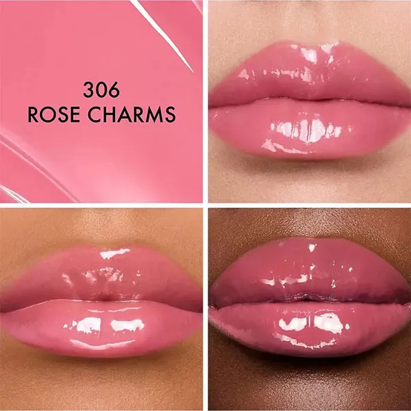 Combo Vỏ + Lõi Son Dior Addict Glass Lipsticks 306 Rose Charm Màu Hồng Đào