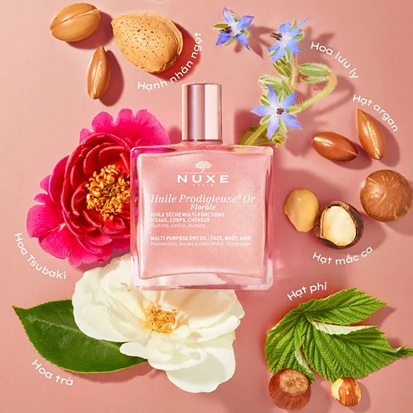 Dầu Dưỡng Khô Nuxe Huile Prodigieuse Or Florale Có Nhũ 50ml (Unbox)