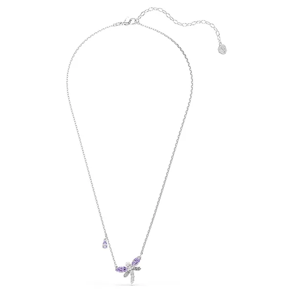 Dây Chuyền Nữ Swarovski Ariana Grande x Swarovski Pendant Mixed Cuts, Dragonfly, Multicolored, Rhodium Plated 5737383 Màu Bạc