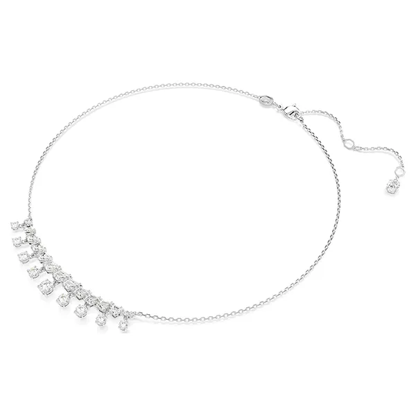 Dây Chuyền Nữ Swarovski Idyllia Mixed cuts, Snowflake, White, Rhodium Plated Necklace 5692637 Màu Bạc