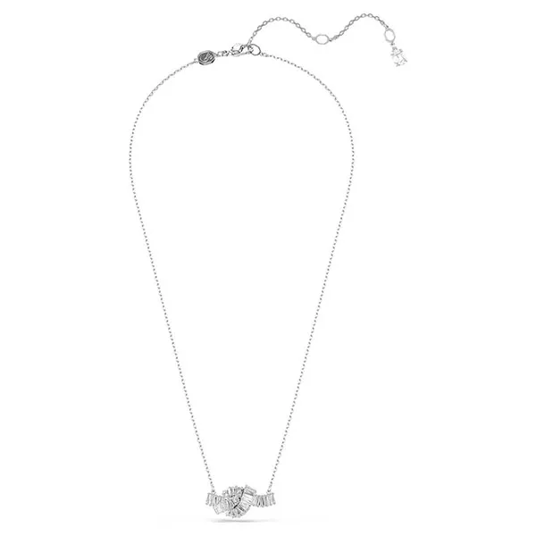 Dây Chuyền Nữ Swarovski Matrix Pendant Baguette Cut Knot White Rhodium Plated 5728553 Màu Bạc Trắng
