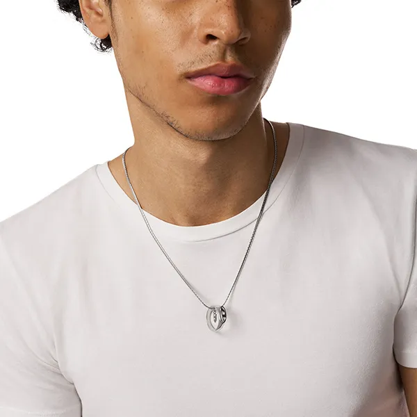 Dây Chuyền Uniex Diesel Stainless Steel Pendant Necklace DX1644040 Màu Bạc