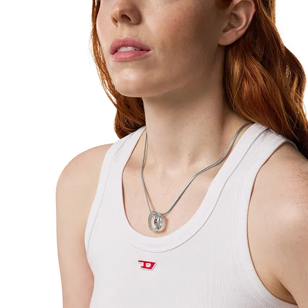 Dây Chuyền Uniex Diesel Stainless Steel Pendant Necklace DX1644040 Màu Bạc