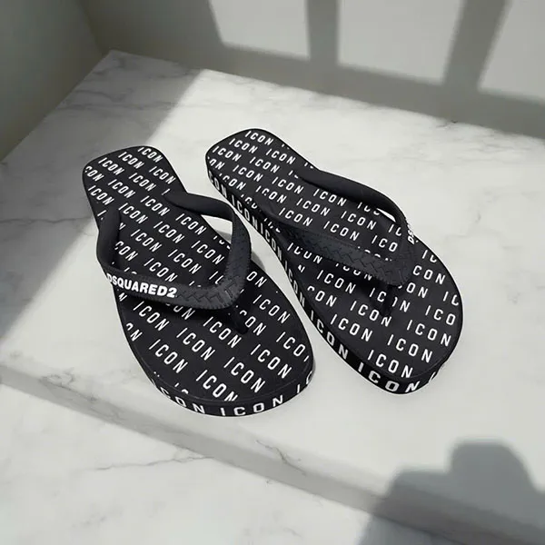 Dép Dsquared2 Flip Flop Icon FFM0001 17208243 2124 Màu Đen Size 39