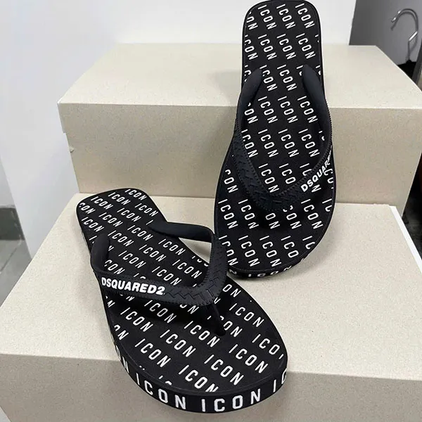 Dép Dsquared2 Flip Flop Icon FFM0001 17208243 2124 Màu Đen Size 39