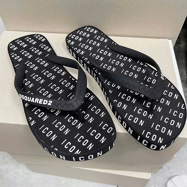 Dép Dsquared2 Flip Flop Icon FFM0001 17208243 2124 Màu Đen Size 39