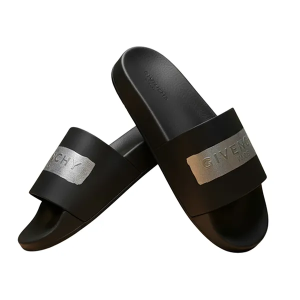 Dép Givenchy Black And White Striped Slippers BH300SH0SF 008 Màu Đen Size 39
