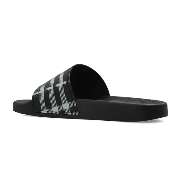 Dép Nam Burberry Black Rubber Flip-flops 8107514 C1343 Màu Đen