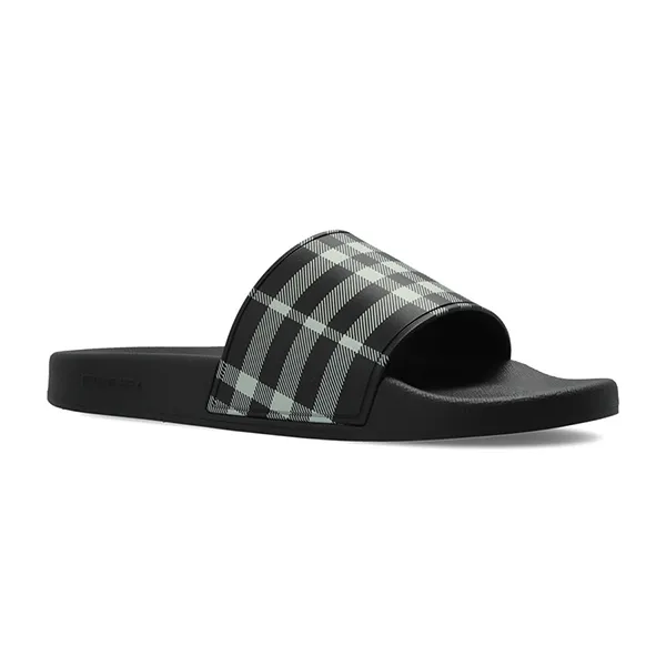 Dép Nam Burberry Black Rubber Flip-flops 8107514 C1343 Màu Đen