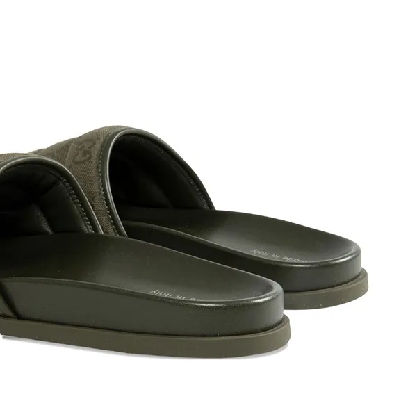 Dép Nam Gucci GG Pool Slides 838089FAD718746 Màu Xanh Rêu Size 39