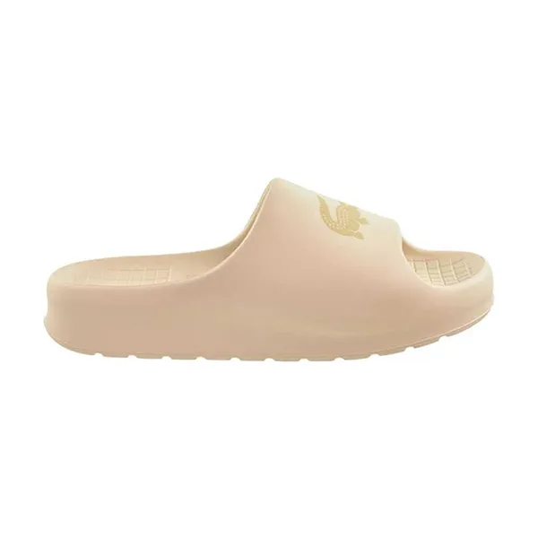 Dép Nam Lacoste Serve Slide 2.0 2252 - WHT/NAT 750CMA0024-WN8 Màu Be Size 8