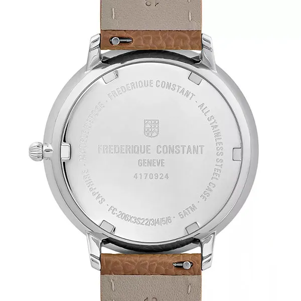 Đồng Hồ Nam Frederique Constant Classics Quartz Moonphase Watch Màu Nâu Xanh