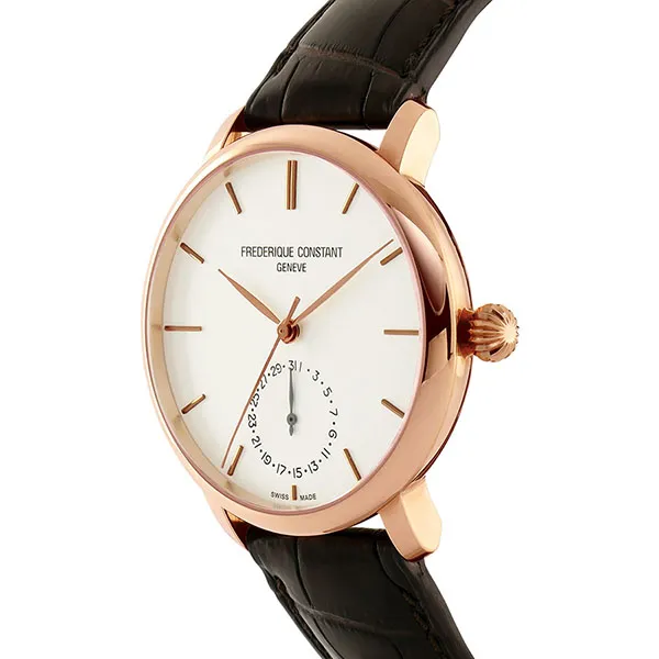 Đồng Hồ Nam Frederique Constant Manufacture Slimline FC-710V4S4 Màu Nâu/Trắng
