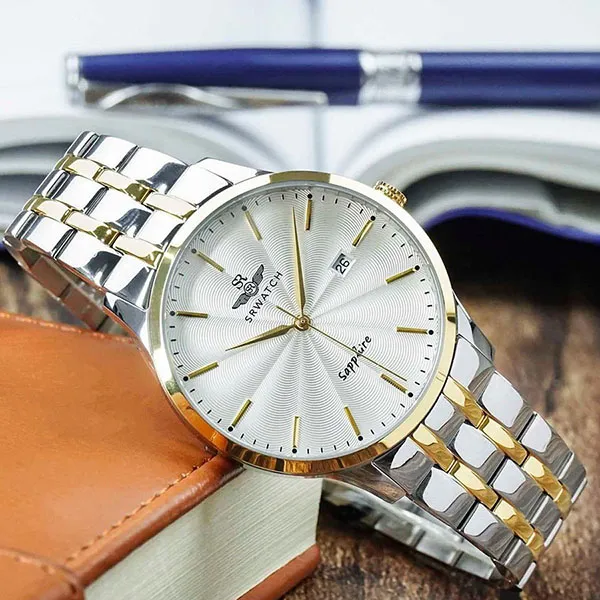 Đồng Hồ Nam SRWATCH Timepiece Quartz Watch TE SG1076.1202TE Màu Vàng - Bạc