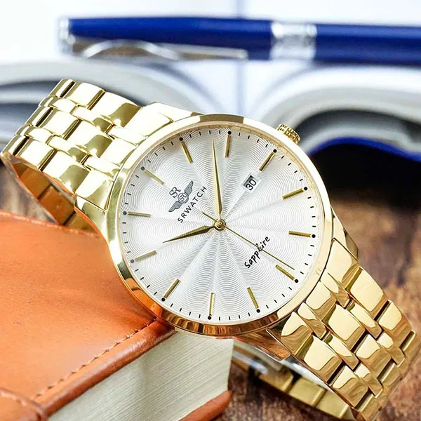 Đồng Hồ Nam SRWATCH Timepiece Quartz Watch TE SG1076.1402TE Màu Vàng