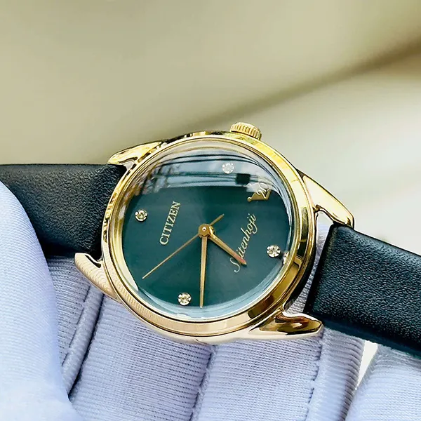 Đồng Hồ Nữ Citizen Rikkai 27mm Green Dial Limited Edition Màu Xanh