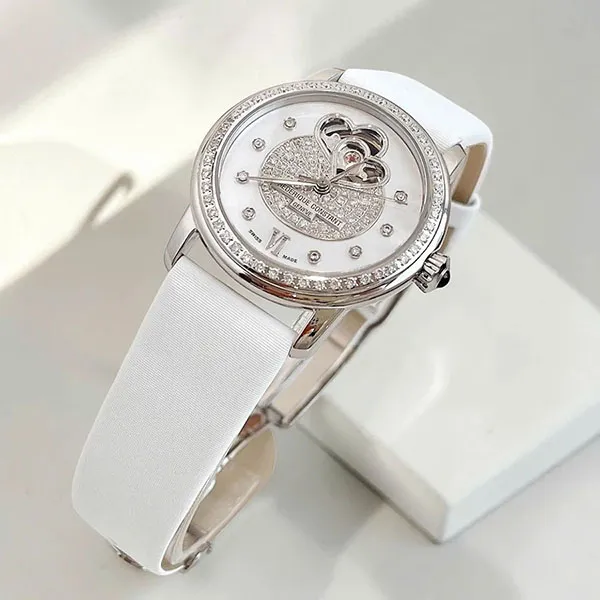 Đồng Hồ Nữ Frederique Constant Heart Beat Màu Trắng